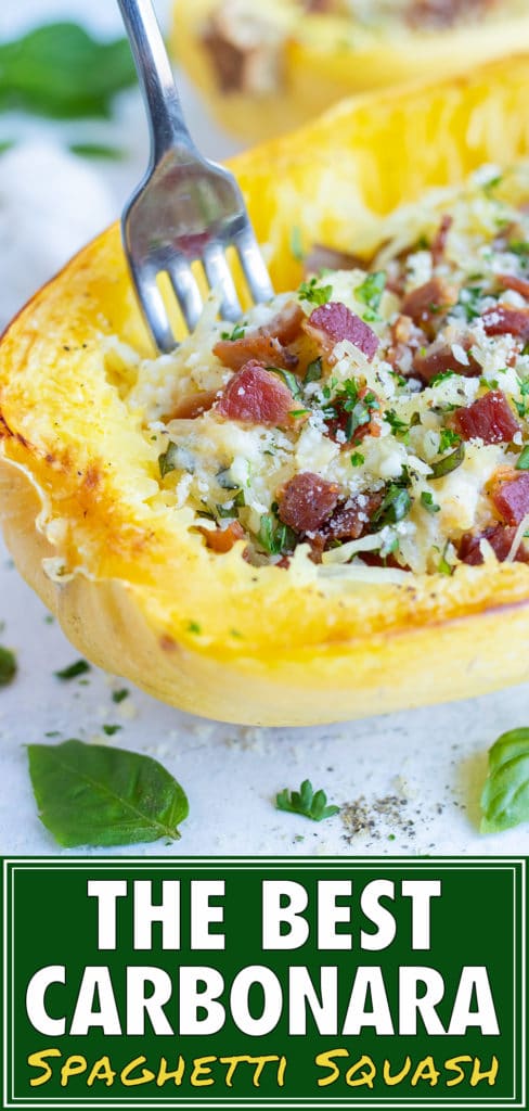 Stuffed spaghetti squash recipe is a quick and easy dinner.