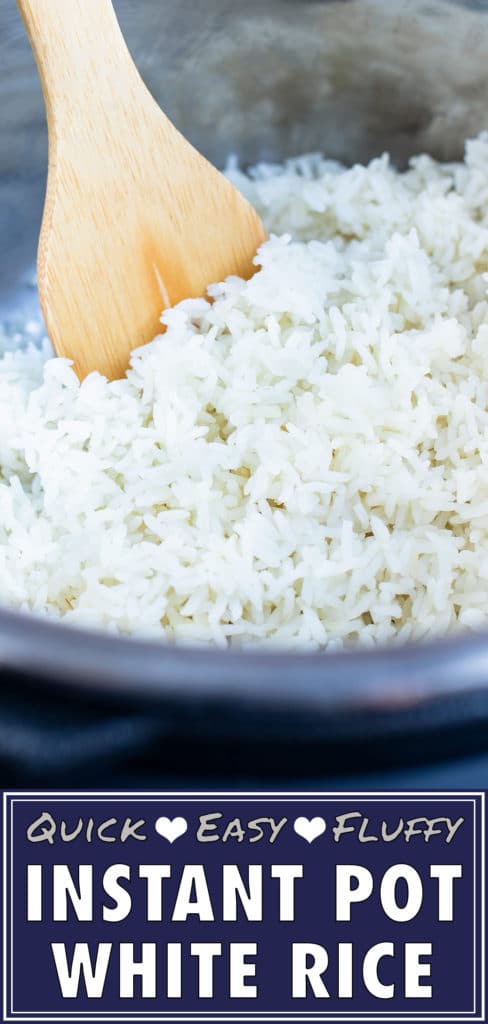 Quickly make fluffy, white rice in your instant pot.