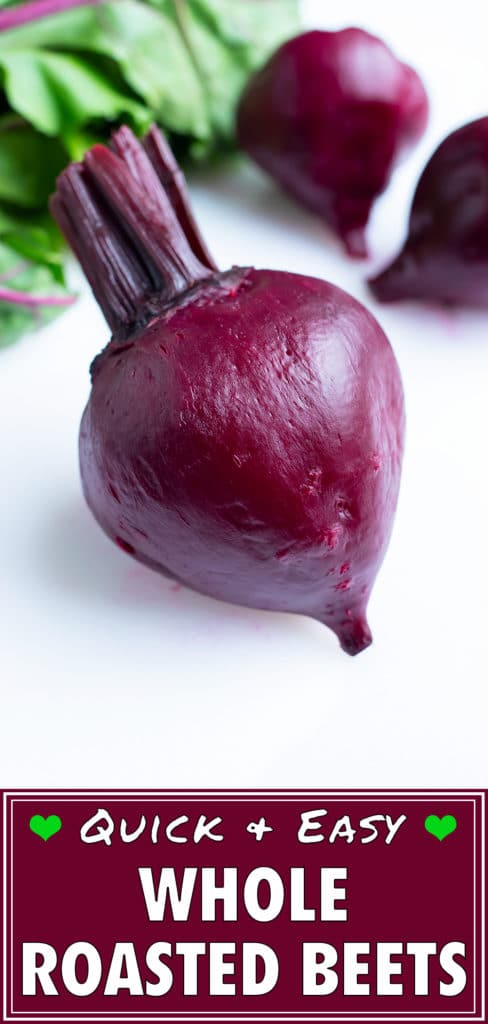 Beets are roasted and peeled before being used in different recipes.