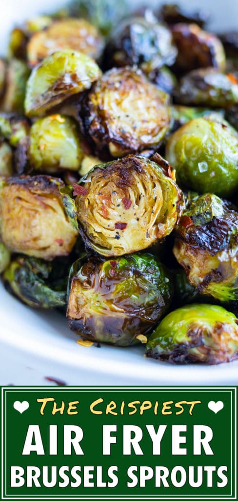 A pile of crispy brussels sprouts are served for a healthy, low-carb side.