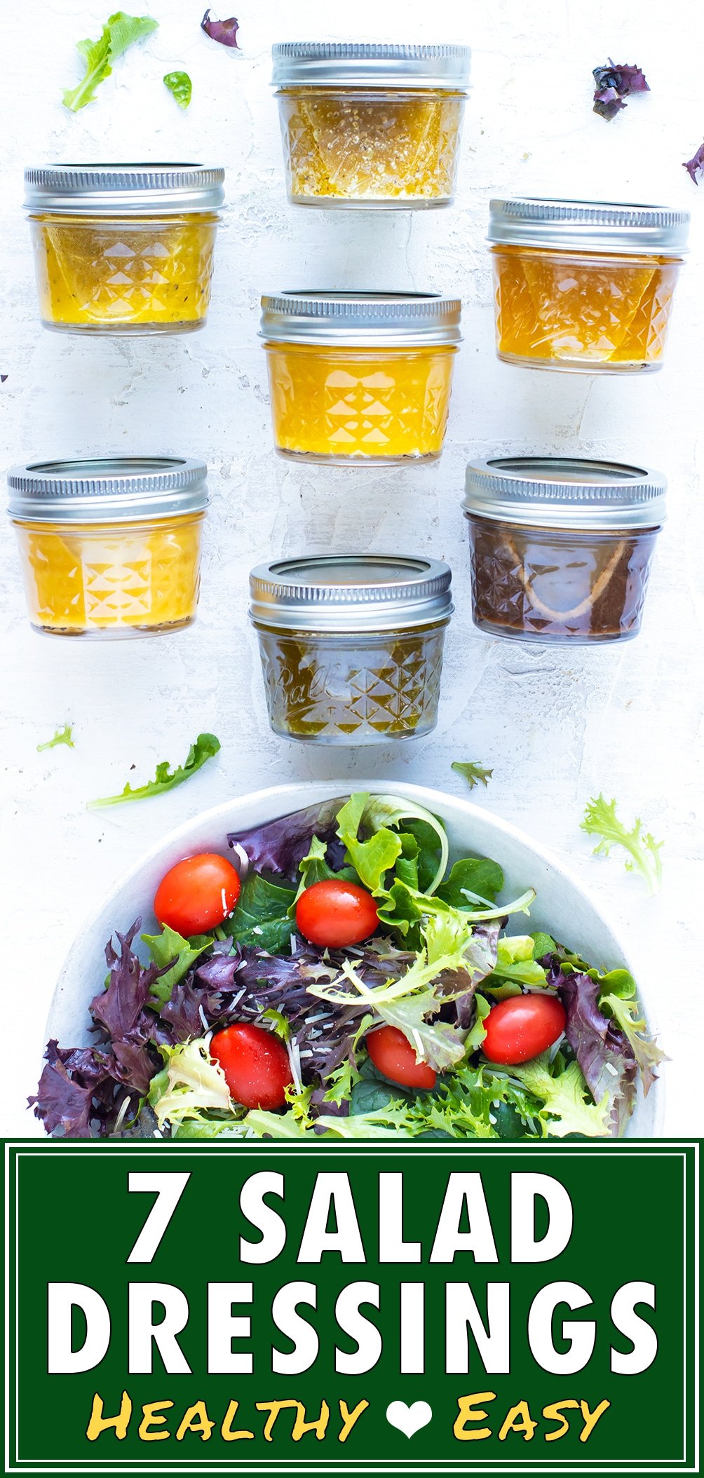 7 Healthy Homemade Salad Dressings - Evolving Table