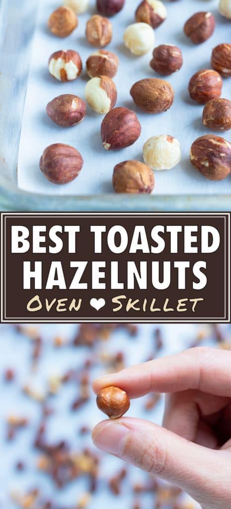 Raw hazelnuts are quick and easy to roast in the oven.
