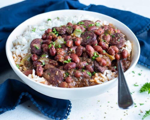 Instant Pot Red Beans and Rice - Ninja Foodi Red Beans and Rice
