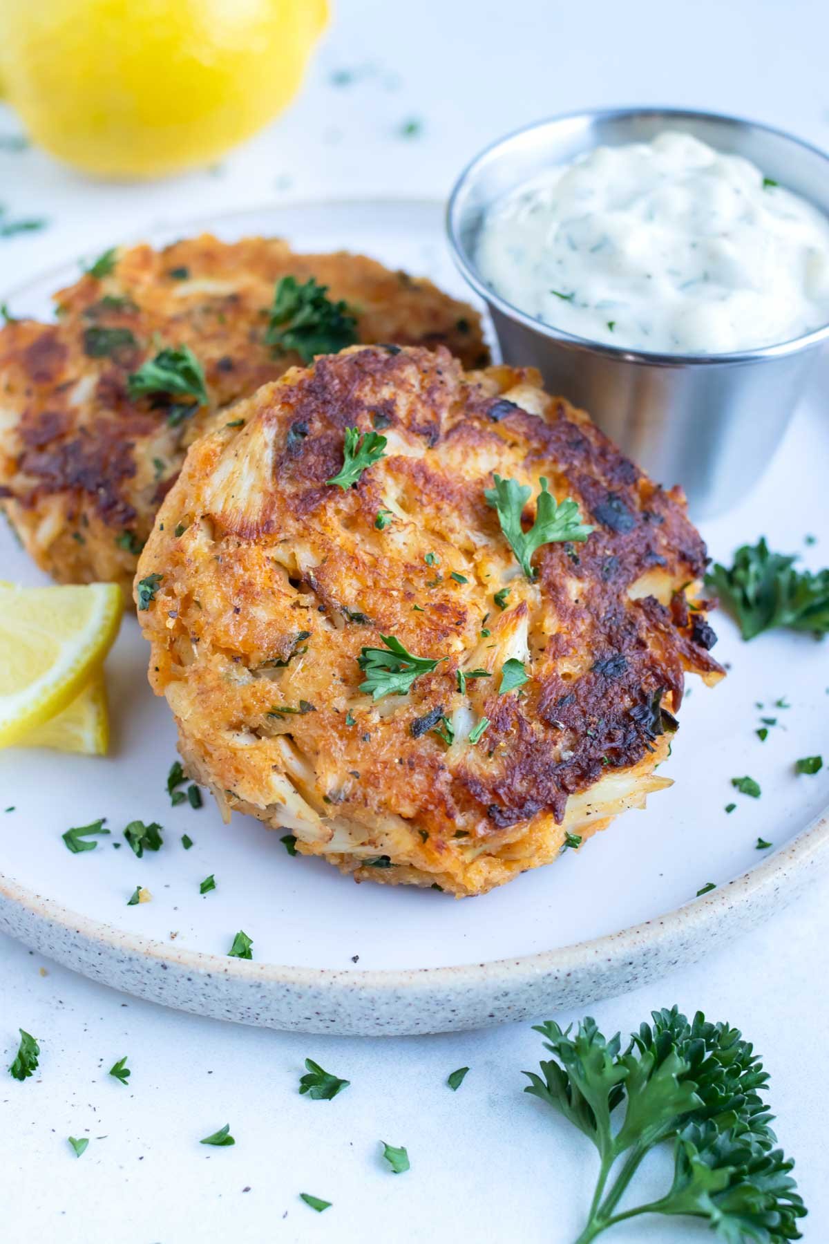 Maryland Style Crab Cakes with Spicy Remoulade