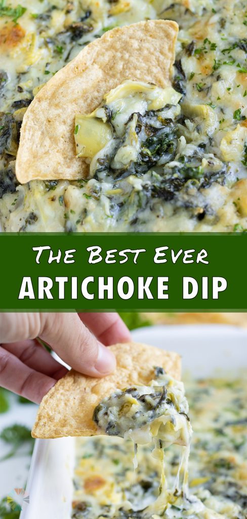 Hot Spinach Artichoke Dip (Oven-Baked) - Evolving Table