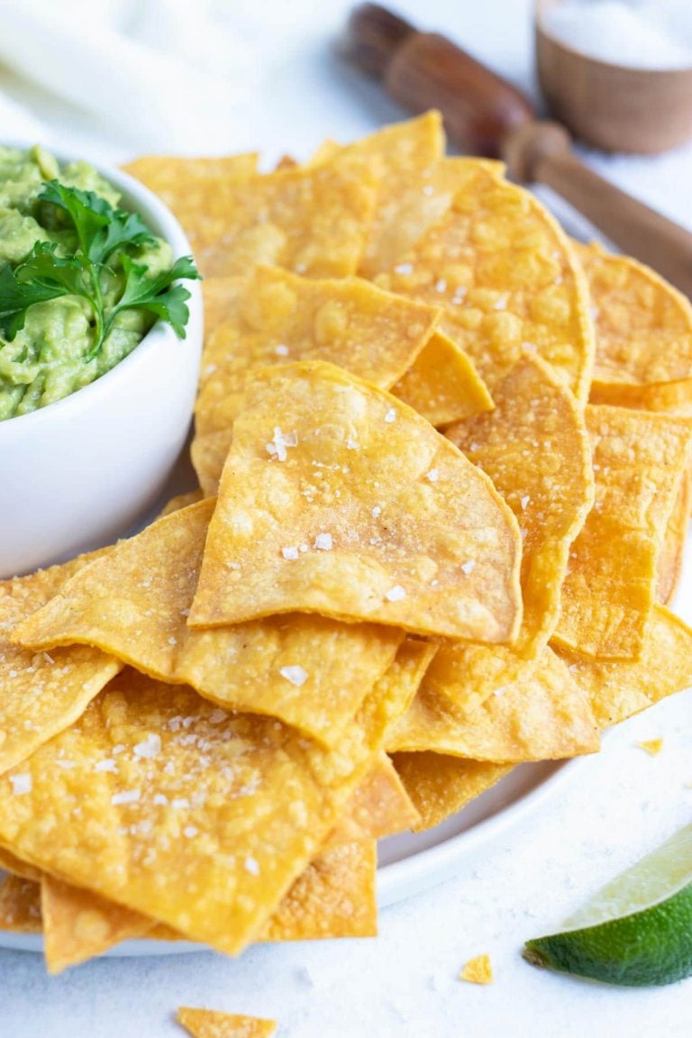 Baked Tortilla Chips (Only 3 Ingredients!) Evolving Table