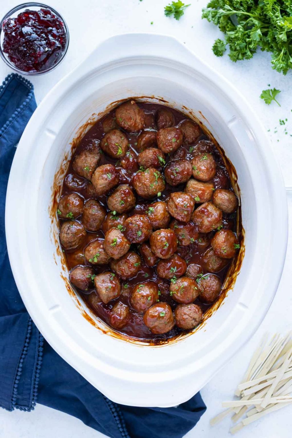 Crockpot Grape Jelly Meatballs Recipe Evolving Table