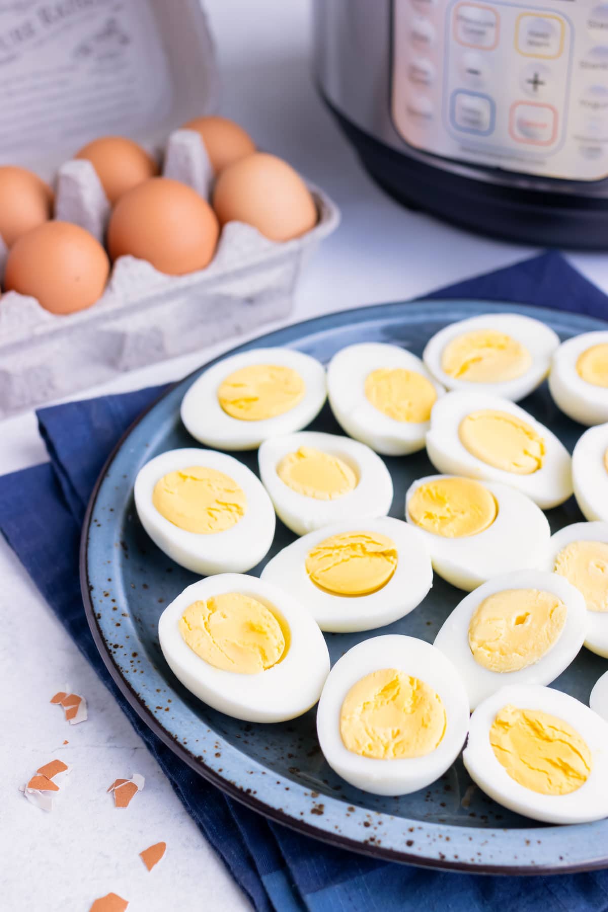 Perfect Instant Pot Hard Boiled Eggs - Cooking with Curls