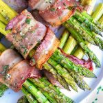 Learn how to make bacon wrapped asparagus recipe that is perfectly crispy every single time.