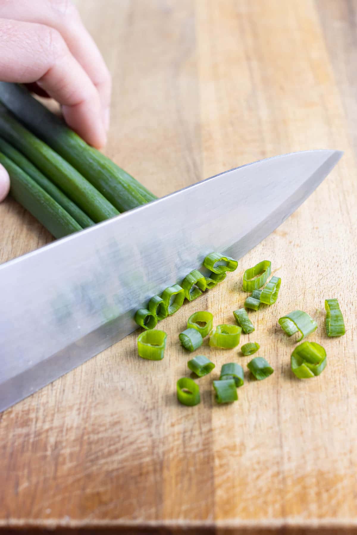Green shop onion chopper