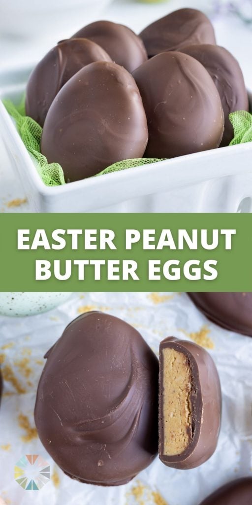 DIY Peanut butter eggs are made for an easy Easter treat.