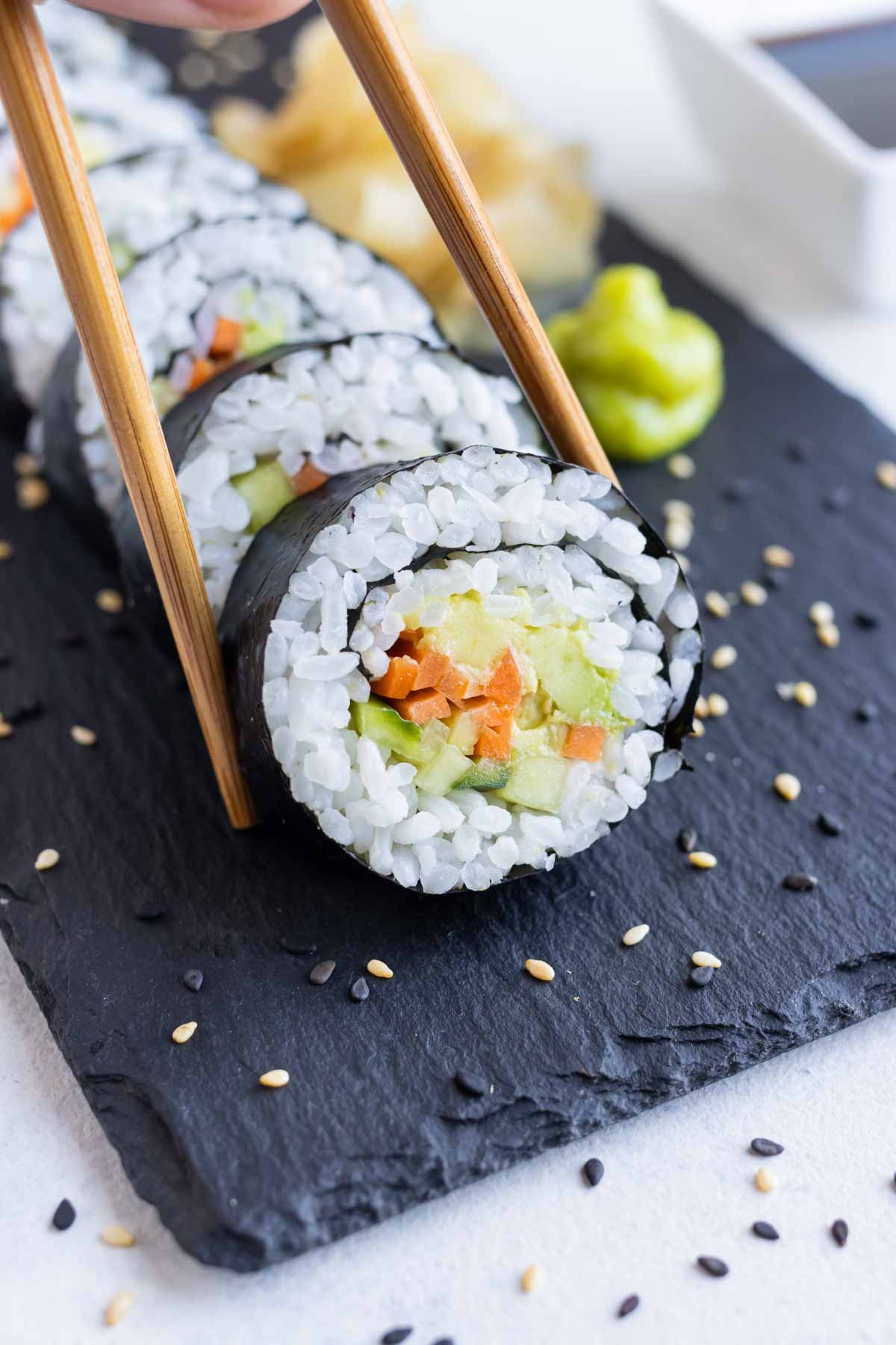 The Original Stuffed Cucumber Sushi Rolls