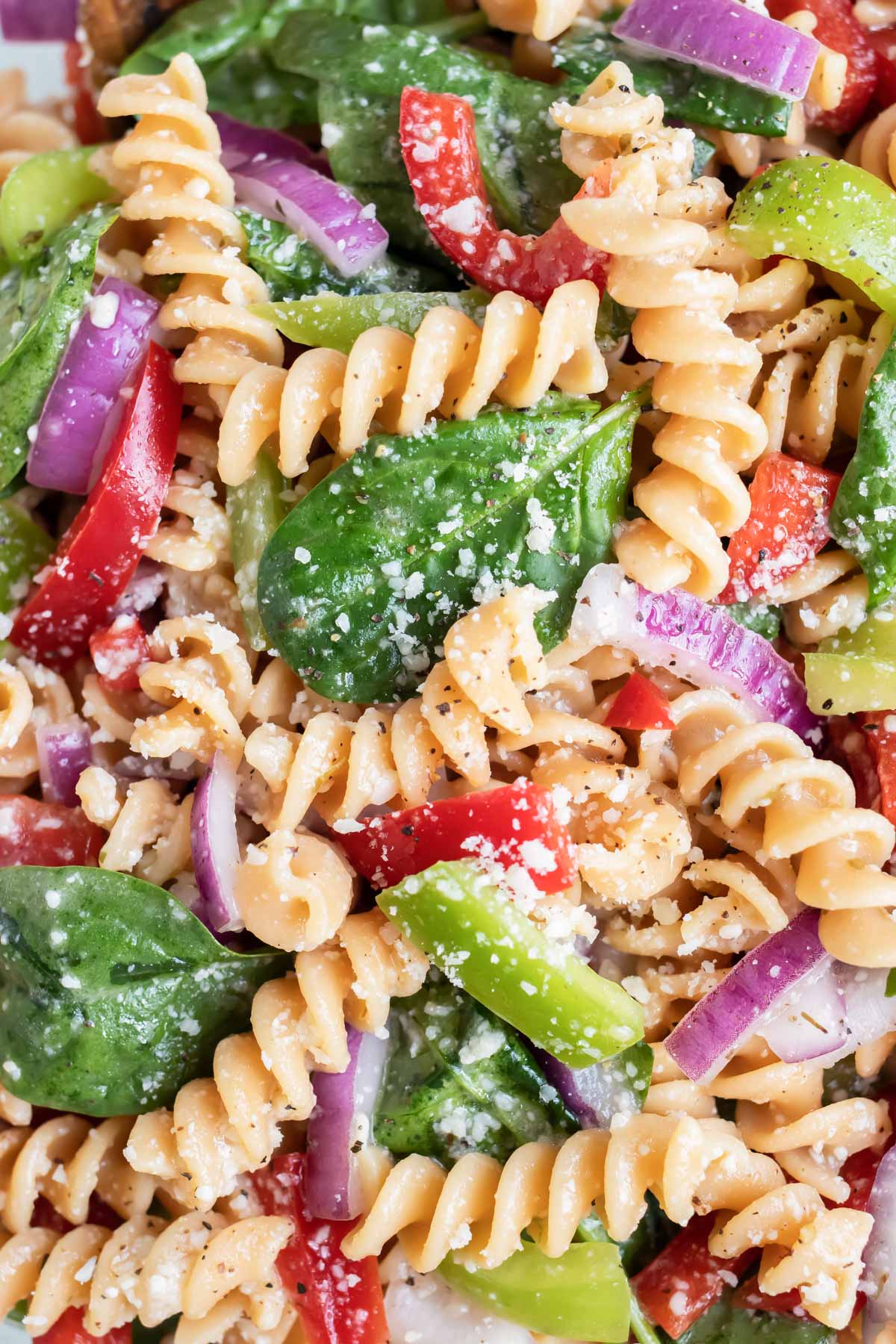 Italian Dressing Pasta Salad with Parmesan RECIPE.