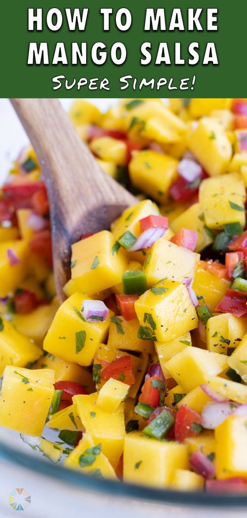 Jalapeños and mangos are combined with create a sweet and spicy salsa.