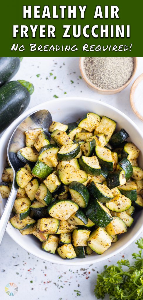 Crisp and delicious zucchini cooked in an air fryer.