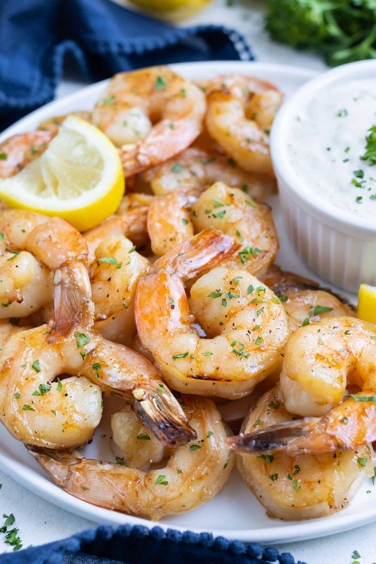 Shrimp is a delicious seafood dinner.