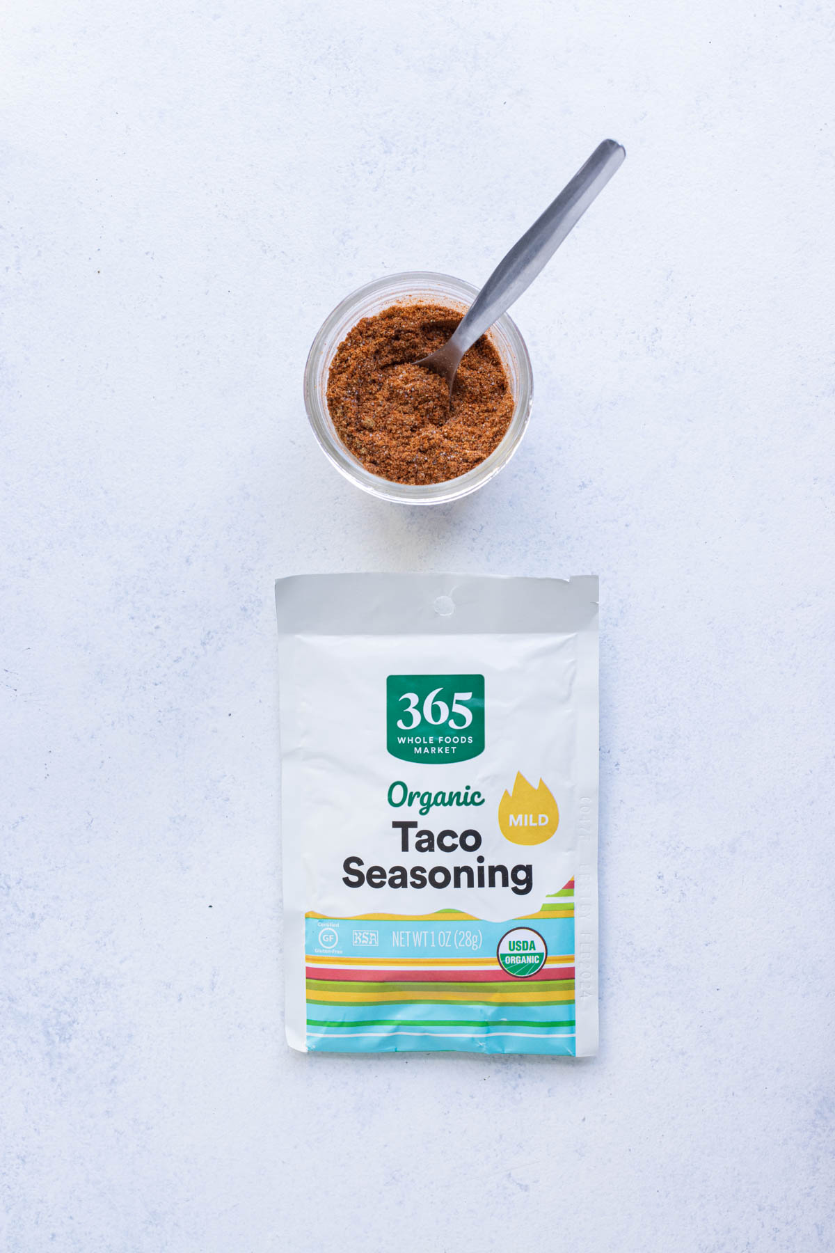 You can buy or make your own taco seasoning.