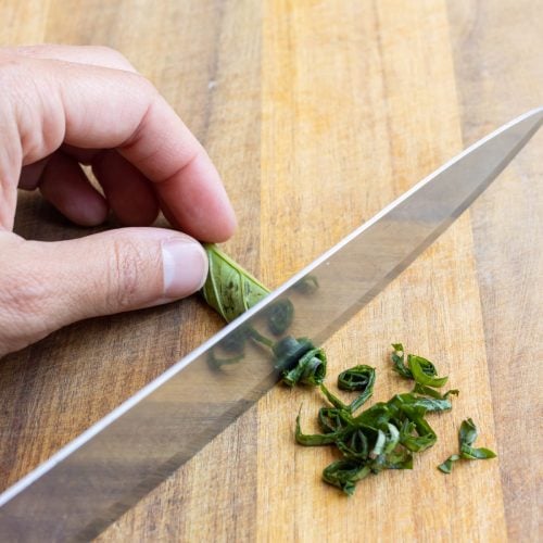 How to Chiffonade (Basil & Herbs) Evolving Table
