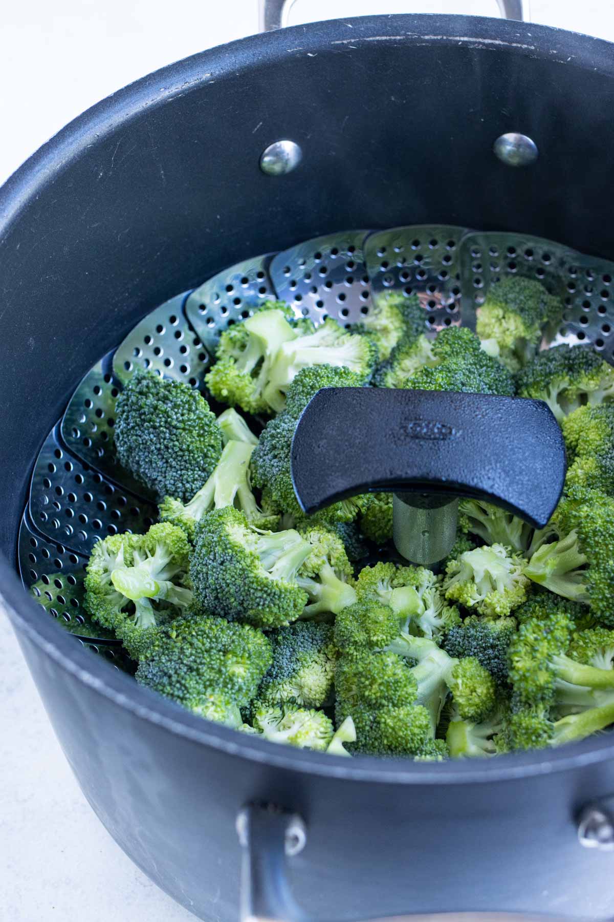 Broccoli is easy to steam on the stove-top.