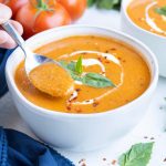A spoon of bisque is warm, hearty, and healthy.