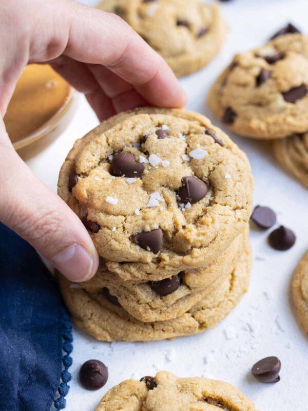 Peanut Butter cookies packed with rich chocolate chips.