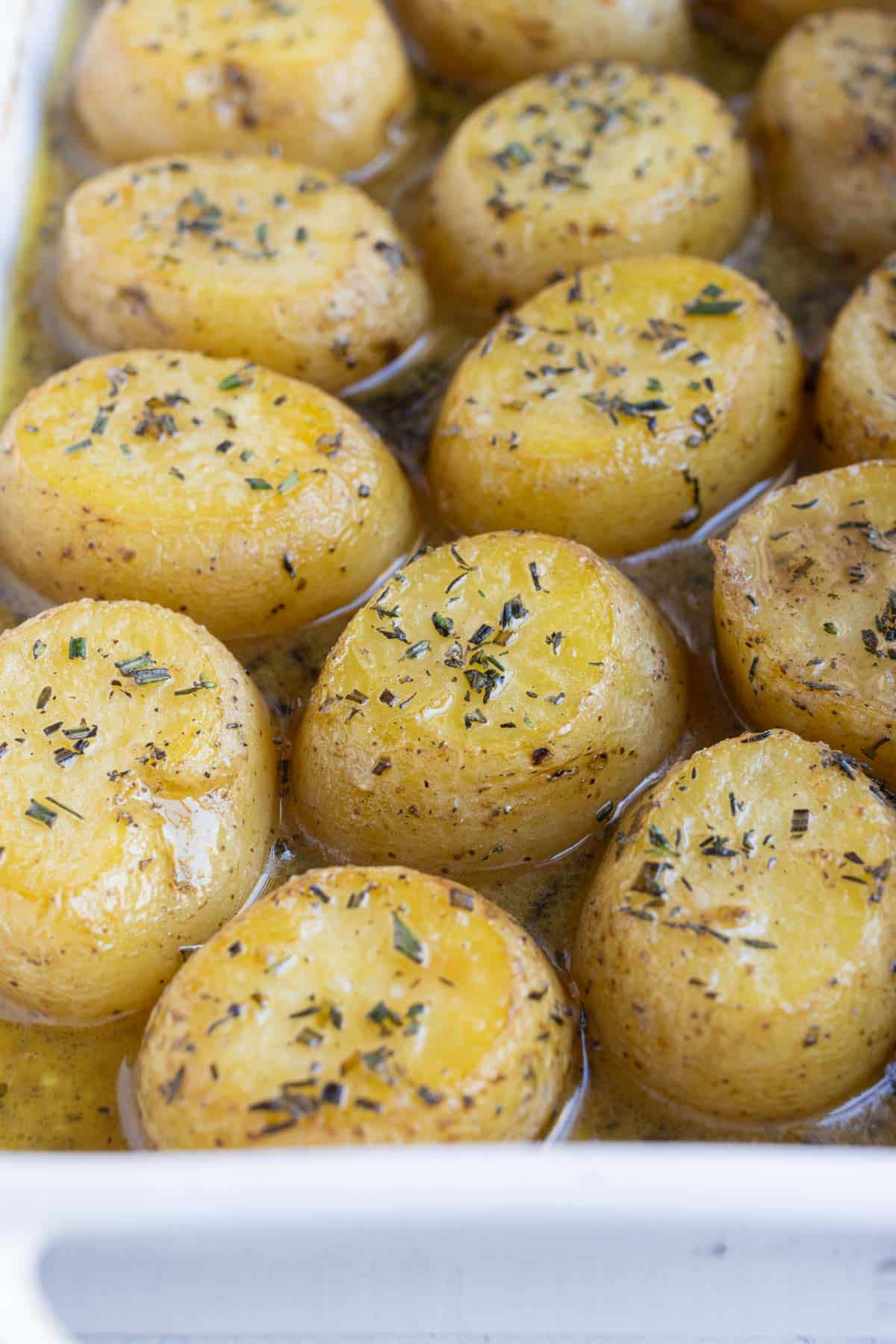 Season these potatoes with fresh herbs and butter.