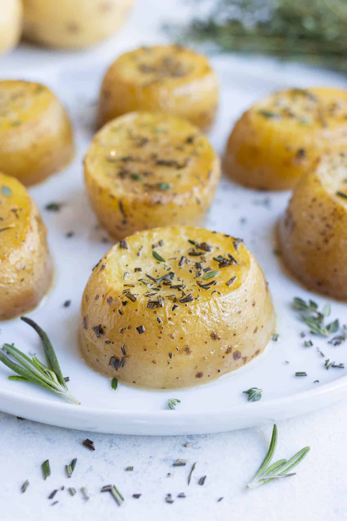 Melting potatoes are an easy side dish for holidays.