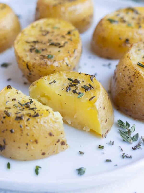 Tender on the inside melting potatoes are the perfect side dish.