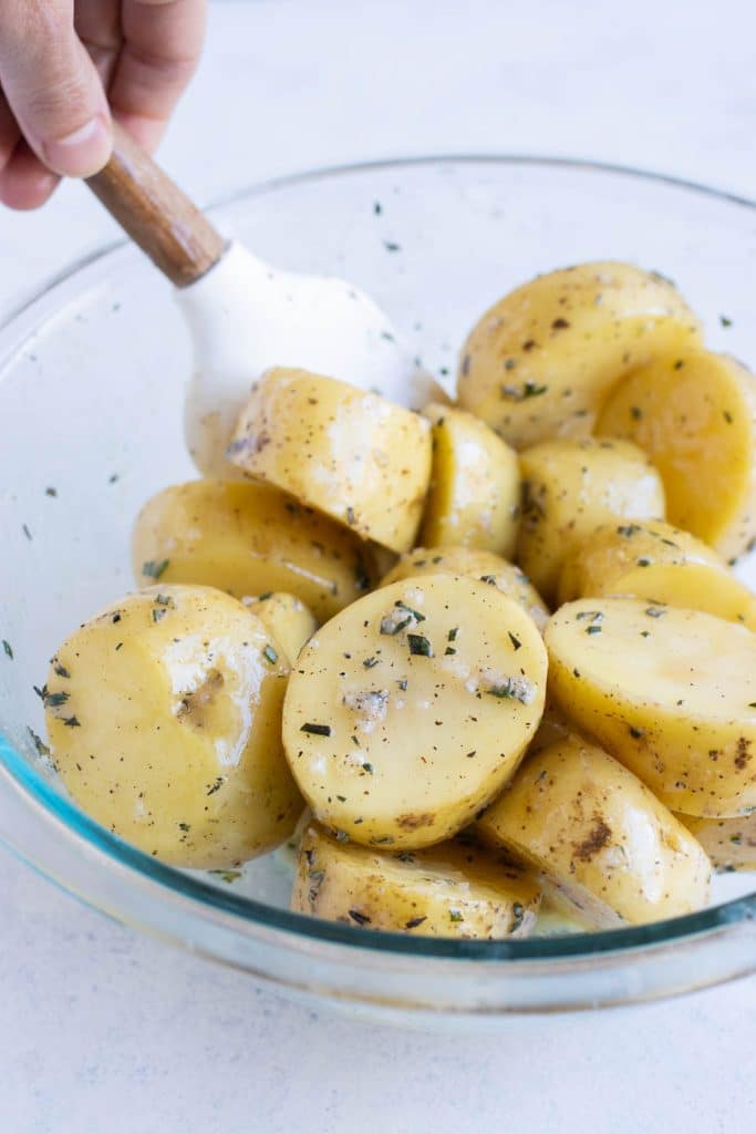 Garlic & Herb Melting Potatoes Recipe - Evolving Table