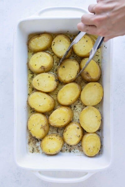 Garlic & Herb Melting Potatoes Recipe - Evolving Table