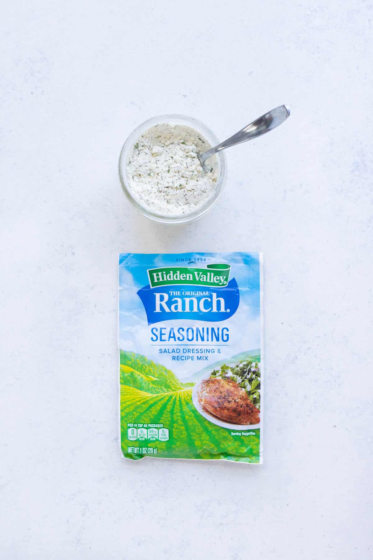 You can either buy or make your own ranch seasoning.