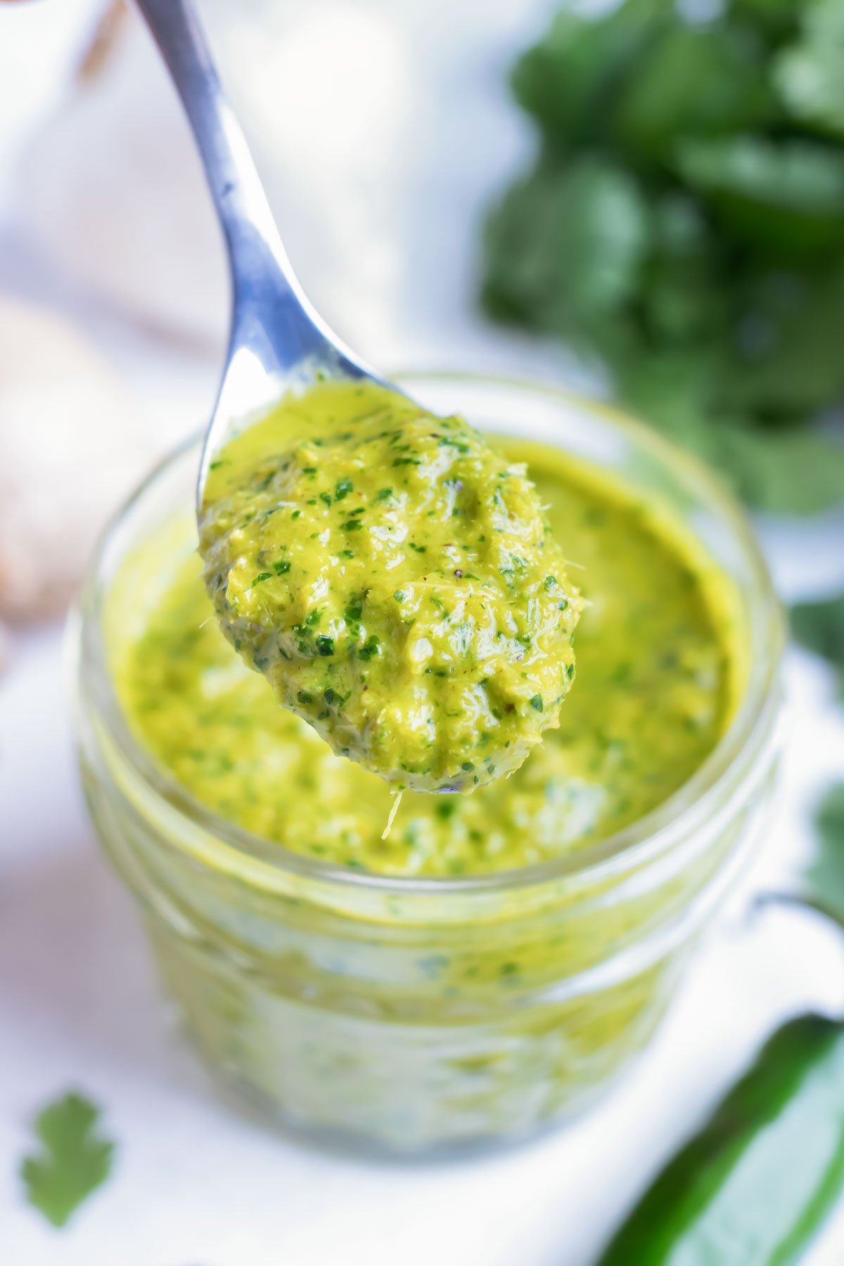 Gluten-free Thai Green Curry Paste is made with fresh ingredients at home.