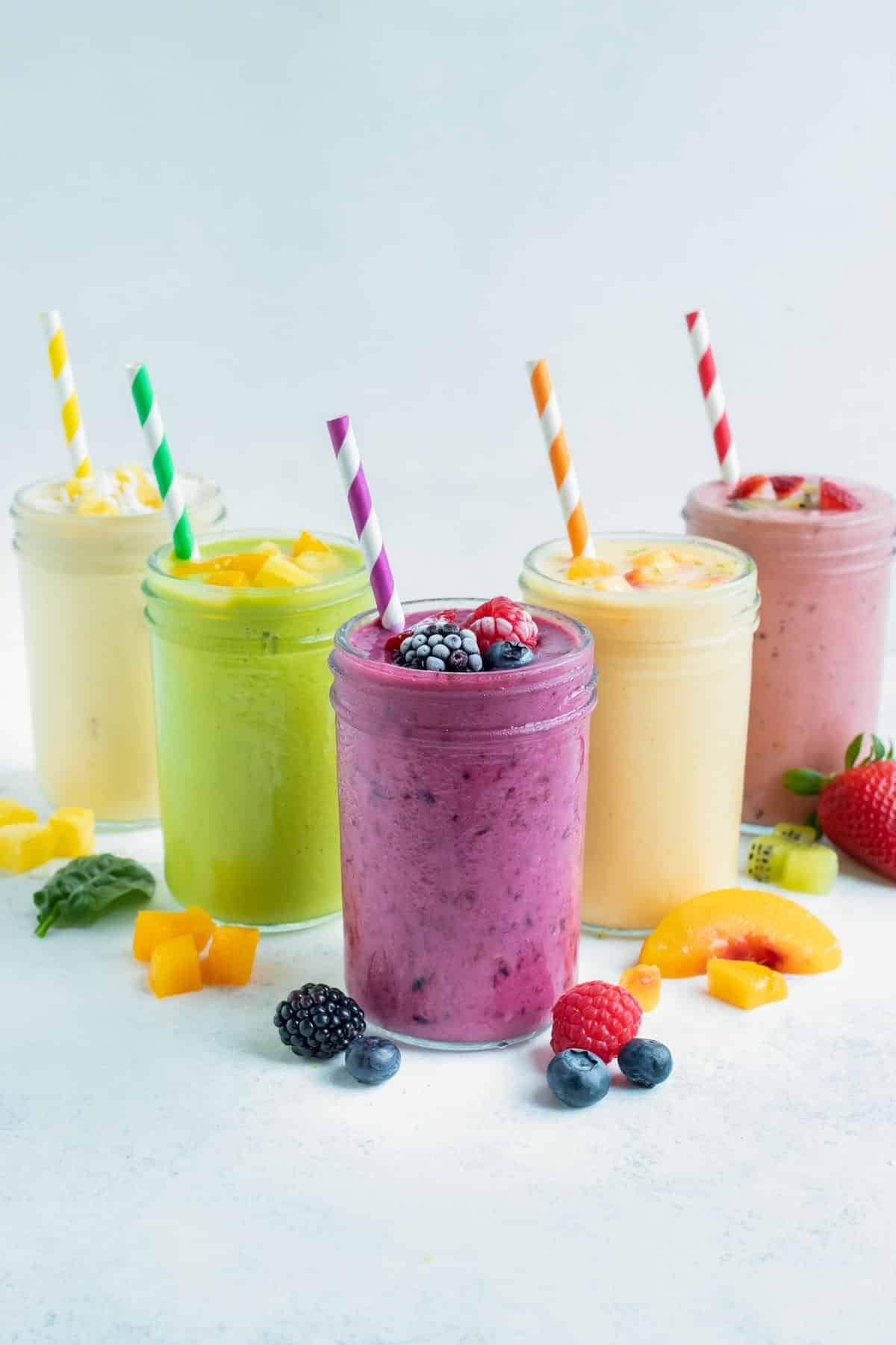 How to Make a Fruit Smoothie + 5 Easy Recipes! - Evolving Table