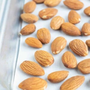 Perfectly roasted almonds are an easy snack recipe.