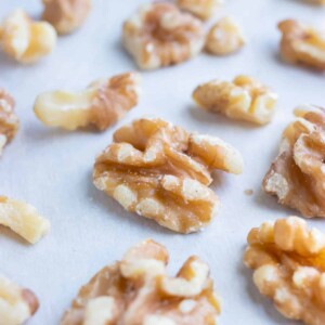 Learn how long to bake walnuts in the oven for this toasted walnuts recipe.