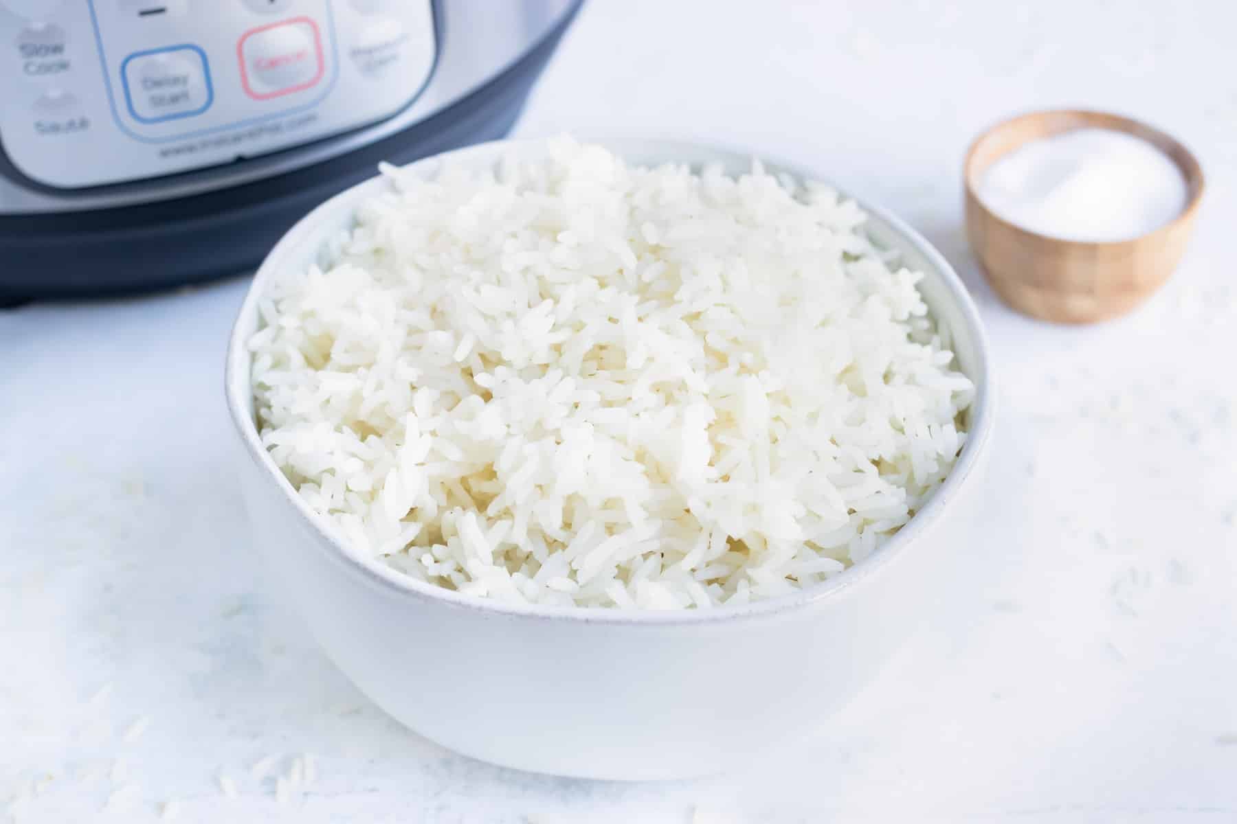 Instant pot white top rice recipe