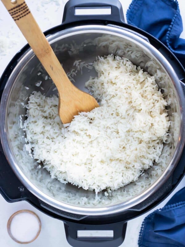 Learn how to make rice in your instant pot with no sticking or no clumps.