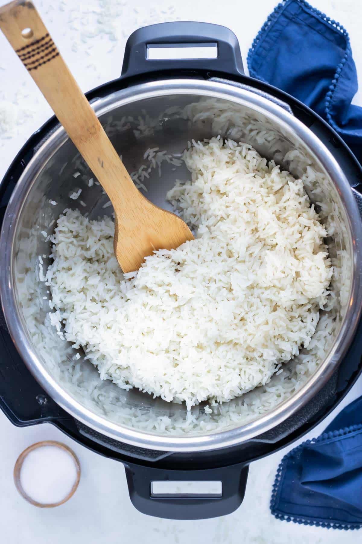 Ricetta di riso bianco in pentola istantanea