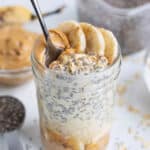 Healthy and filling overnight oats are a delicious breakfast.