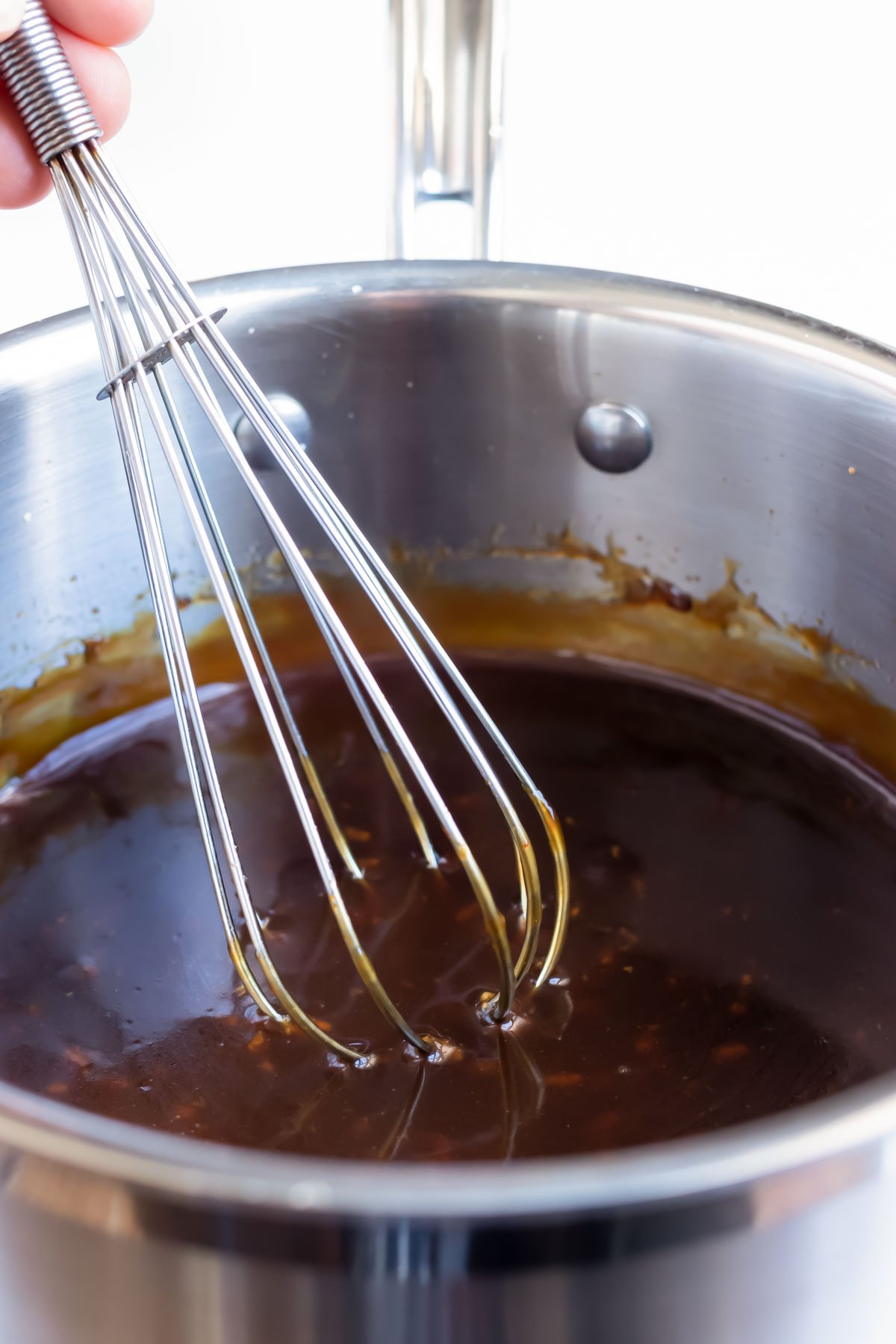 Whisk together all ingredients until the texture is smooth.