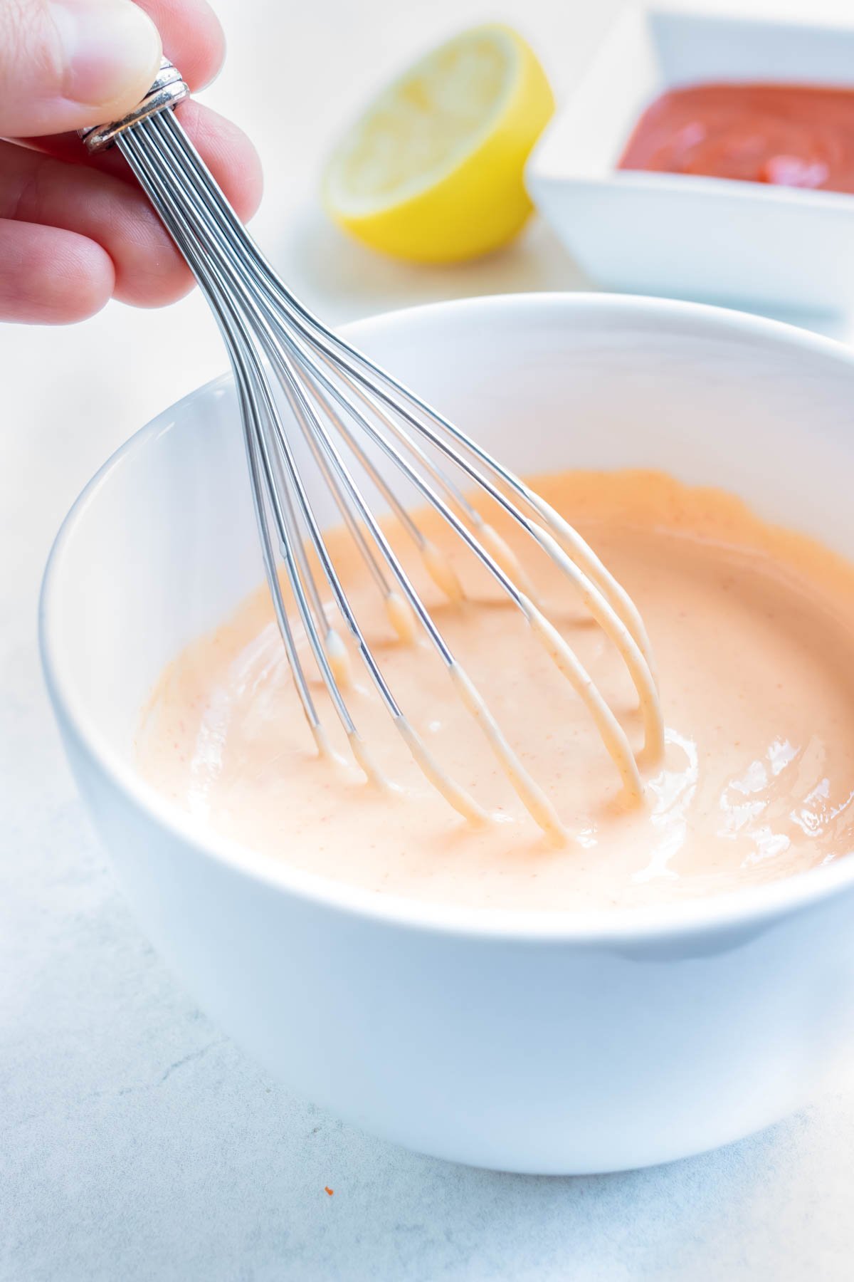 Whisk all ingredients together for a spicy sauce to add to your meal.