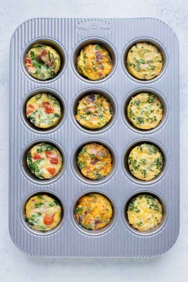 Breakfast Egg Muffin Cups (3 Ways!) - Evolving Table