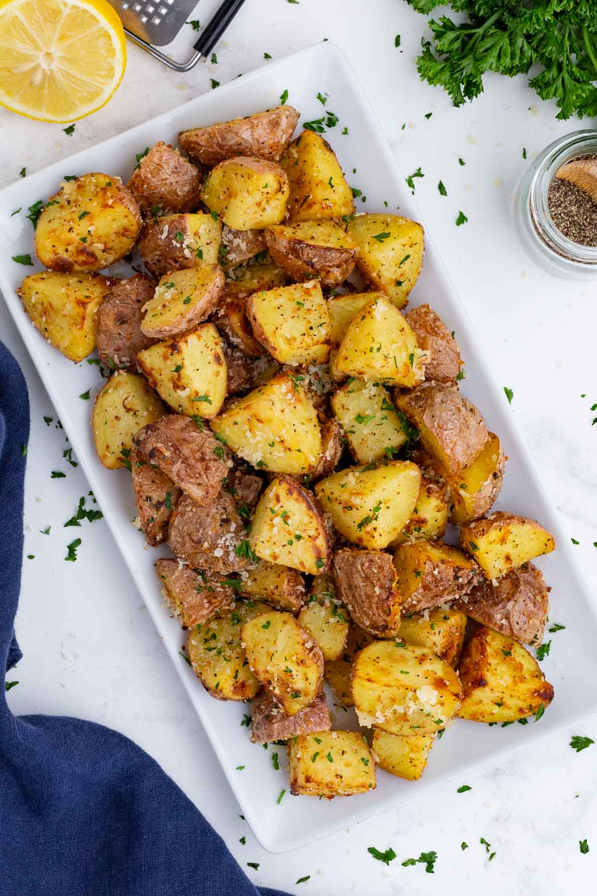 Serve up these air fryer roasted potatoes with your favorite main dish.