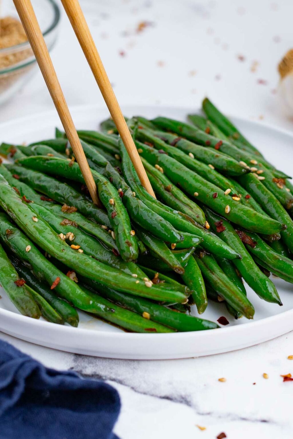 Chinese Green Beans with Garlic Evolving Table