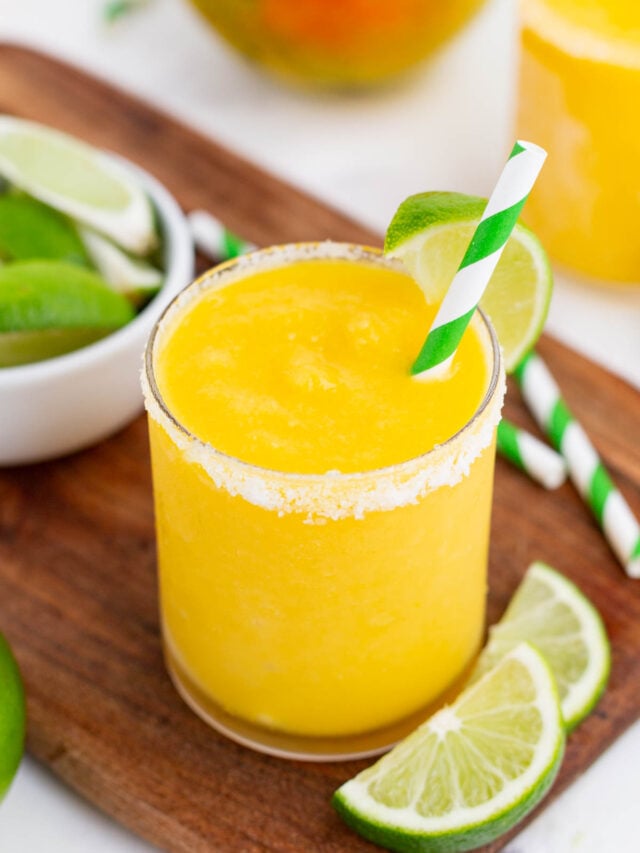 Mango Margarita Recipe Frozen Cocktail Evolving Table Mango Margarita 23 640x853
