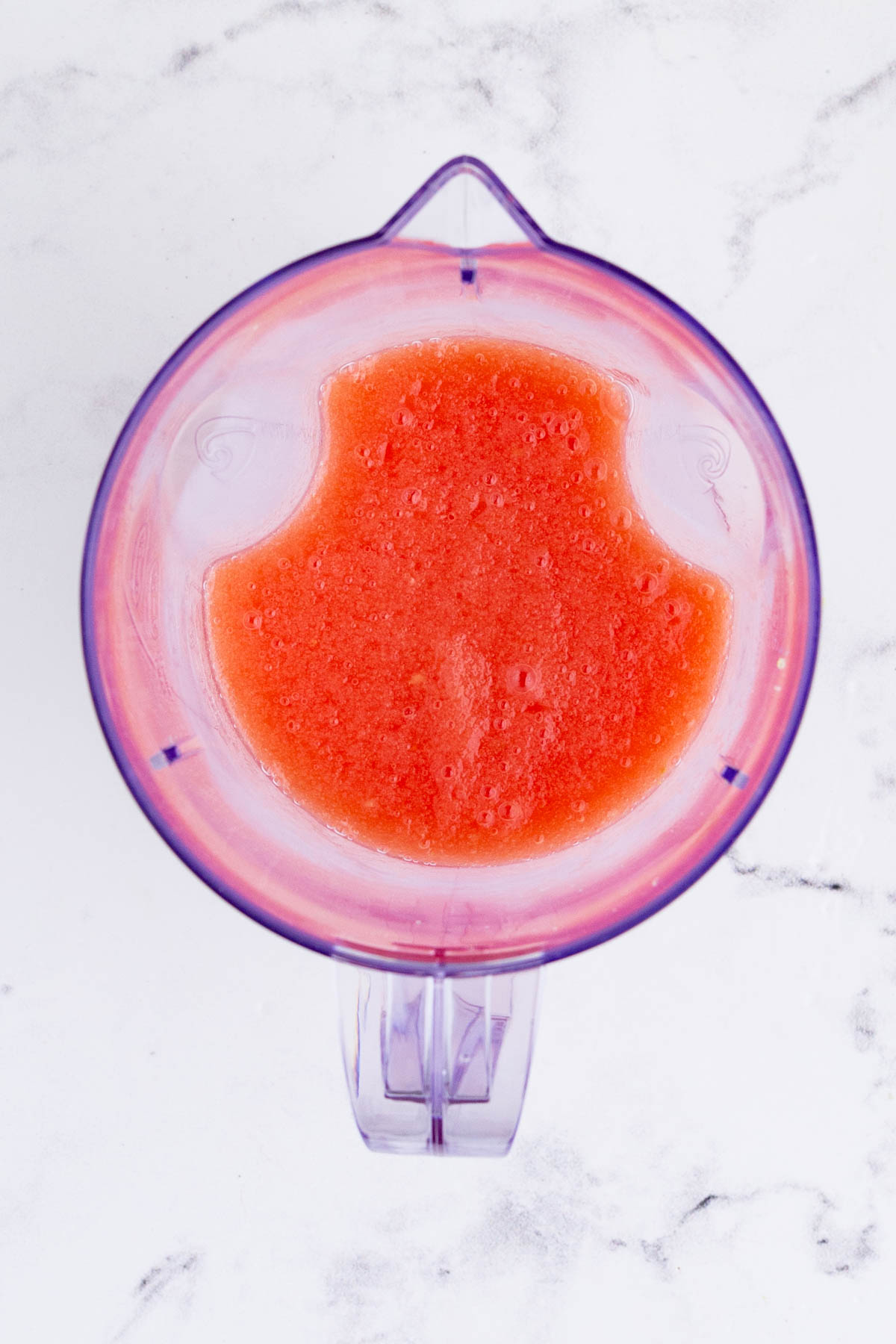 Watermelon margarita is blended smooth.
