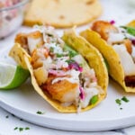 Baja Fish Tacos are an authentic and healthy recipe.