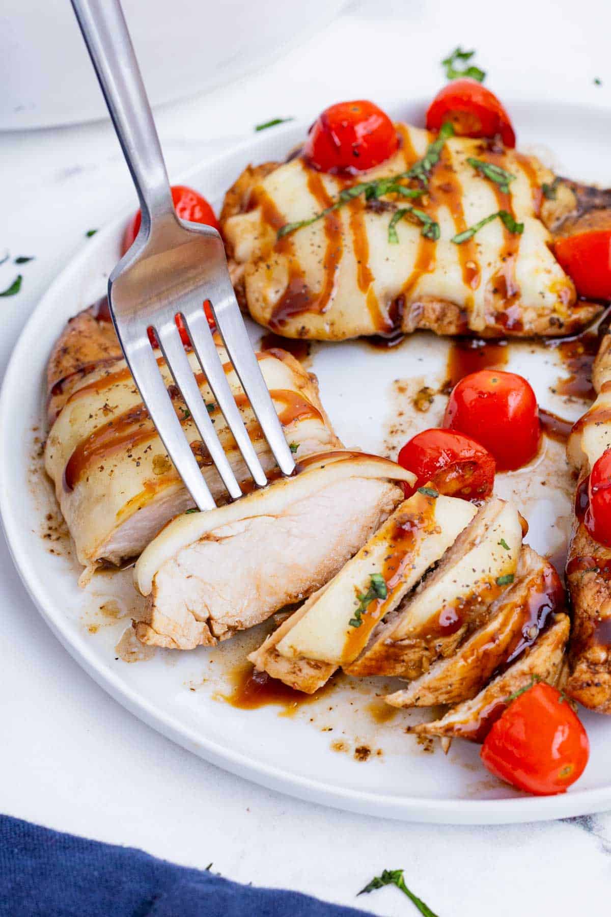 Caprese chicken is a healthy Italian recipe that is ready in under 30 minutes.
