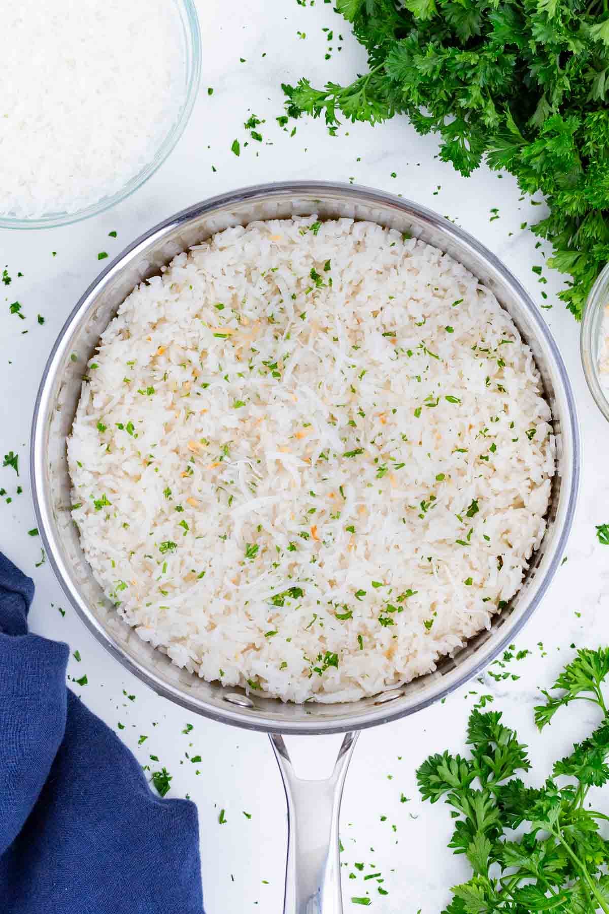 Coconut rice is a flavorful and unique way to enjoy rice.