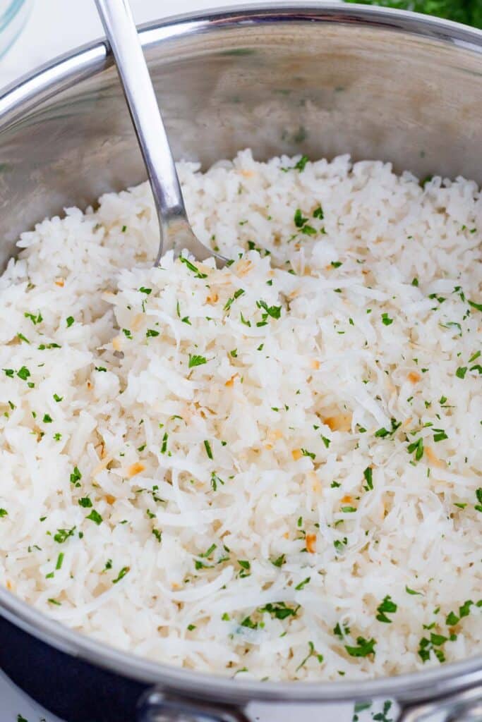 Easy Coconut Rice Recipe - Evolving Table